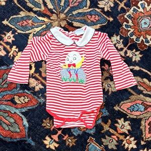 Charming Red Striped Kids Bodysuit